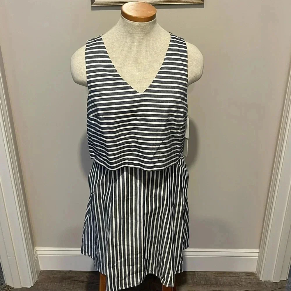 NWT!! 1. STATE - Urban Frontier Stripped Sleeveless Dress - Size Small